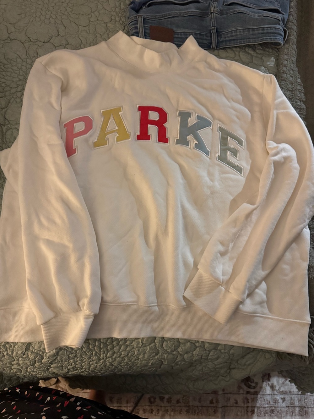 Parke - Paradise Heritage Mockneck. Terry Cloth. Worn once.